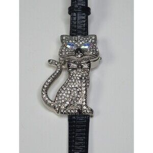 Gossip Womens Quartz Stainless Steel Crystal Cat Watch J83169